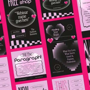 Pink Y2K Branding Coach Instagram Kit